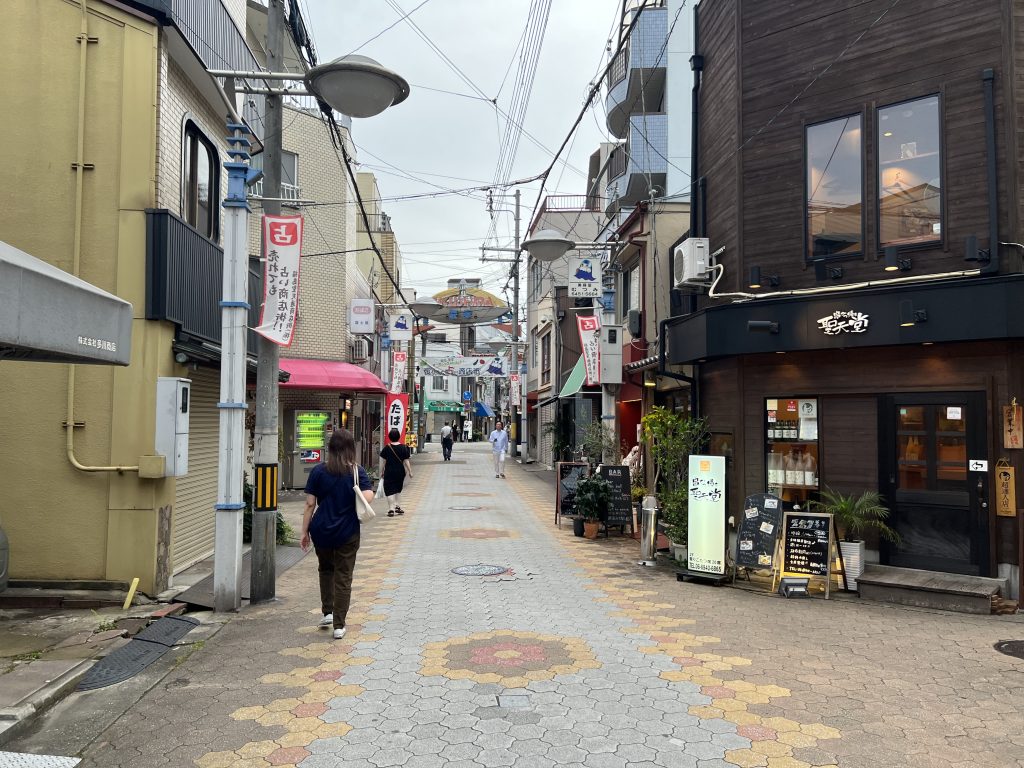 A shopping arcade in the Fukushima neighborhood of Osaka.